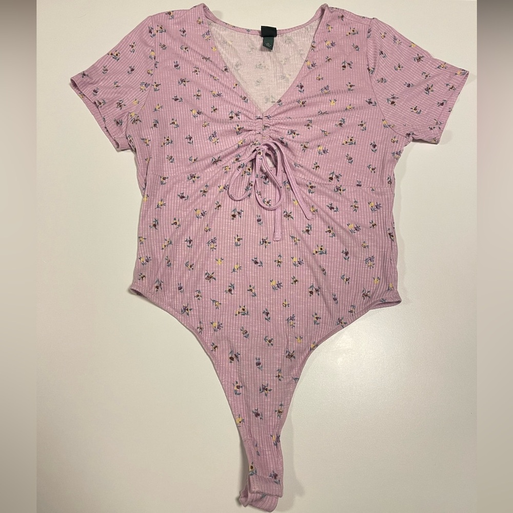 Wild Fable Lavender Floral Bodysuit